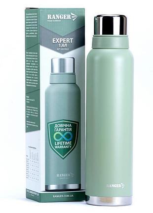 Термос 1,6 л туристичний похідний великий з подвійною стінкою ranger expert ra 9922