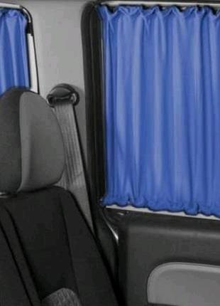 Шторки салона renault trafic / opel vivaro (2000-2023) синие