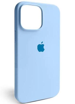 Чохол fiji silicone case для apple iphone 12 pro max бампер накладка full soft sky blue
