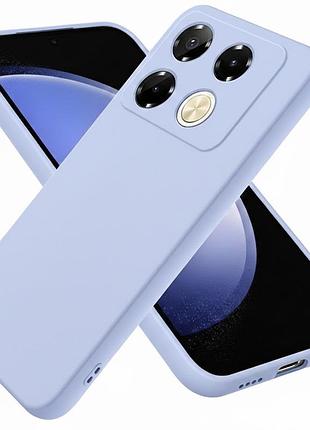 Чехол fiji full soft premium для infinix note 40 pro (x6850) противоударный бампер с микрофиброй violet