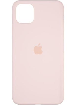 Чехол fiji silicone case для apple iphone 16 pro max бампер накладка soft touch с микрофиброй pink sand