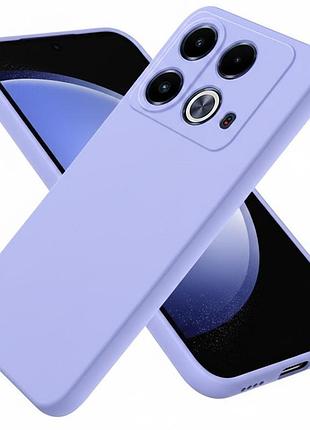 Чохол fiji full soft premium для infinix note 40 (x6853) протиударний бампер з мікрофіброю violet