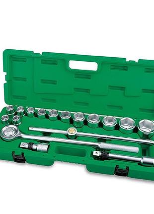 Набор головок с трещоткой toptul 3/4" 17ед (6-гр) gcai1701