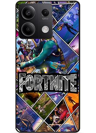 Силіконовий чохол бампер для xiaomi redmi note 13 4g з картинкою фортнайт fortnite