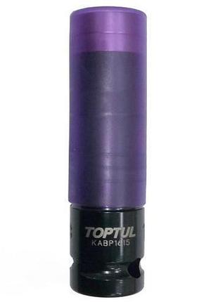 Головка торцевая длинная toptul 1/2" ударная для шиномонтажа 15мм pro-series kabp1615