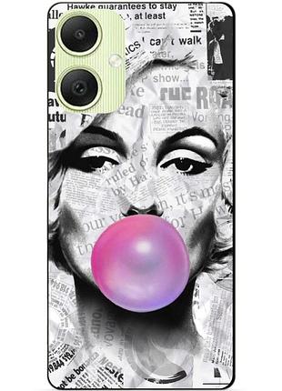 Силиконовый чехол бампер для samsung a06 с рисунком мэрилин монро marilyn monroe