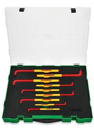 Набір ключів torx діелектричних vde 9 од. t10-t50 toptul gzc0911