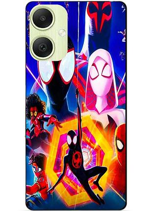 Силиконовый чехол бампер для samsung a06 с картинкой spider man человек паук