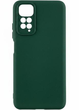 Чохол fiji full soft premium для xiaomi redmi note 11 / note 11s силікон бампер dark green