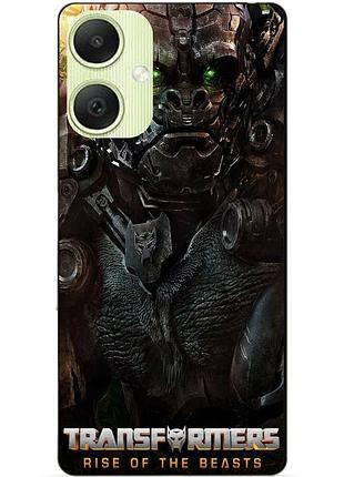 Силиконовый чехол бампер для samsung a06 с рисунком оптимус праймал звероботы трансформеры transformers