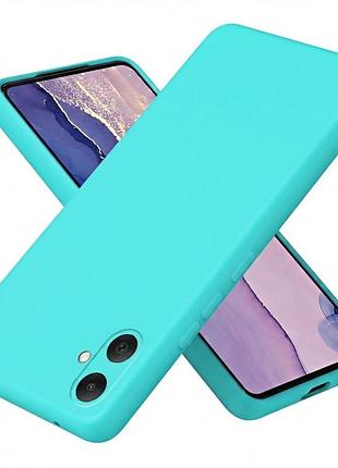 Чехол fiji full soft premium для samsung galaxy a07 (a075) противоударный бампер с микрофиброй mint