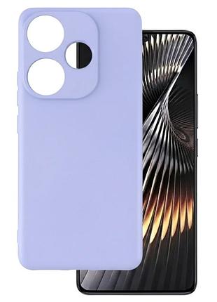 Чехол fiji full soft premium для poco f6 противоударный бампер с микрофиброй violet