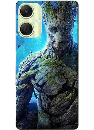Силиконовый чехол бампер для samsung a06 с рисунком грут groot стражи галактики