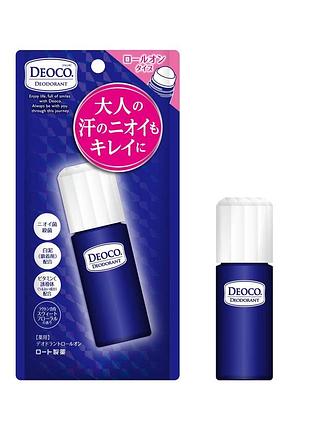 Роликовый дезодорант для устранения возрастного запаха rohto deoco deodorant 13 грамм