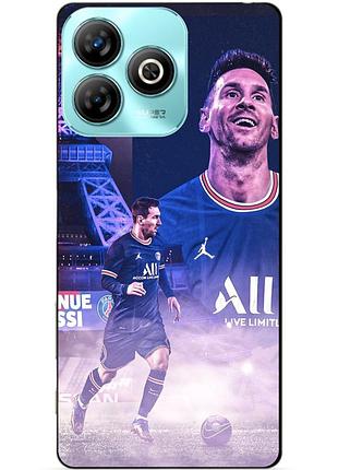 Чехол силиконовый бампер для zte nubia v60 design с рисунком messi psg месси