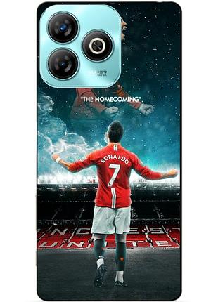 Чехол силиконовый бампер для zte nubia v60 design с рисунком роналдо мю ronaldo