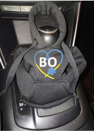 Чохол кофта худі аксесуар на кпп car hoodie во тернопільська область чорний подарунок автомобілісту 10070