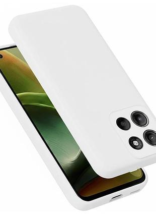 Чохол fiji full soft premium для motorola g15 / g15 power протиударний бампер з мікрофіброю white