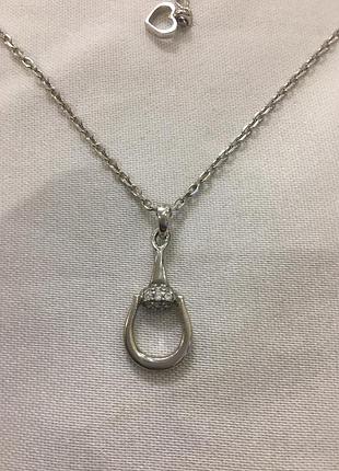 Колье серебряное