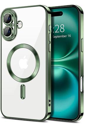 Чохол fiji chrome для apple iphone 17 з magsafe та захистом камер green