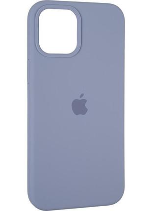 Чохол fiji silicone case для apple iphone 15 pro бампер накладка soft touch з мікрофіброю lavender grey