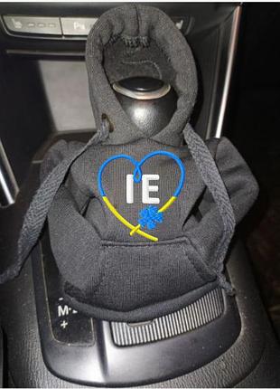 Чохол кофта худі аксесуар на кпп car hoodie іе чернівецька область чорний подарунок автомобілісту 10070