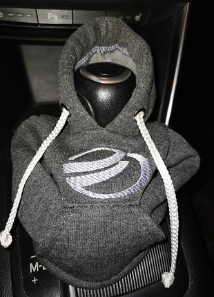 Чохол кофта худі аксесуар на кпп car hoodie заз zaz сірий подарунок автомобілісту 10070