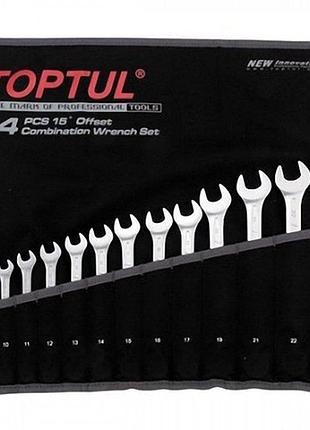 Набір комбінованих ключів 8-24 мм toptul 14 шт. hi-performance gpax1402