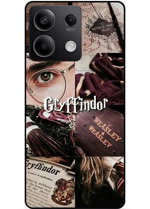 Чехол силиконовый бампер для xiaomi redmi note 13 4g с рисунком gryffindor гриффиндор гарри поттер harry