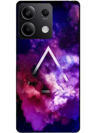 Силіконовий чохол бампер для xiaomi redmi note 13 4g з малюнком космос галактика