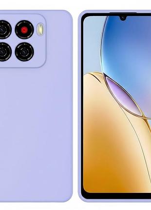 Чехол fiji full soft premium для zte blade a56 противоударный бампер с микрофиброй violet