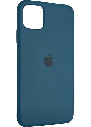 Чехол fiji silicone case для apple iphone 13 бампер накладка soft touch с микрофиброй cosmos blue