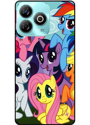 Чехол силиконовый бампер для zte nubia v60 design с рисунком мой маленький пони my little pony