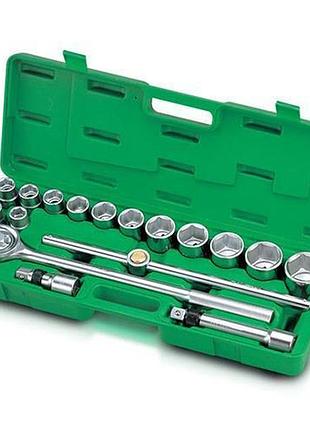 Набор головок с трещоткой toptul 3/4" 17 ед. (12-гр.) gcai1702