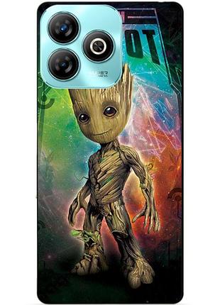Чехол силиконовый бампер для zte nubia v60 design с рисунком groot грут стражи галактики