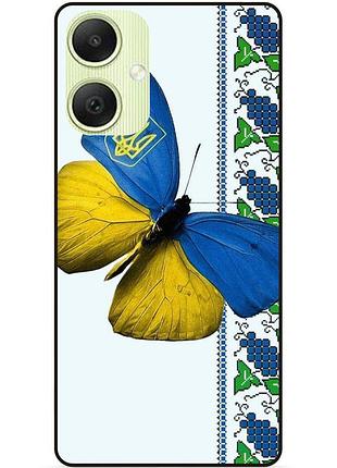 Силіконовий чохол бампер для samsung a06 з малюнком метелик україна метелик