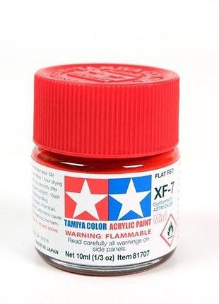Краска акриловая tamiya красная (flat red)