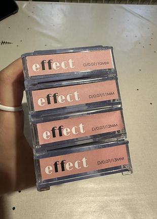 Вії для нарощування effect d 0.07