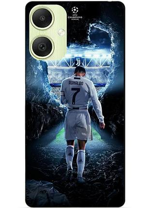 Силиконовый чехол бампер для samsung a06 с рисунком ronaldo роналдо