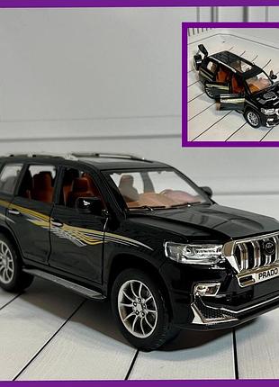 Дитяча машинка металева інерційна toyota prado 1:24 звук світло