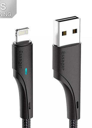 Кабель для быстрой зарядки iphone usb - lightning 2.4a 1м. зарядный зарядка провод шнур на айфон лайтнинг ic3b