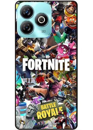 Чехол силиконовый бампер для zte nubia v60 design с картинкой fortnite фортнайт