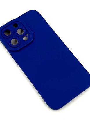 Чохол на iphone 13 pro із закритим низом синій