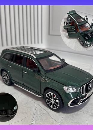 Машинка металева інерційна mercedes amg gls 63 авто експерт преміум gt 1076 зелений