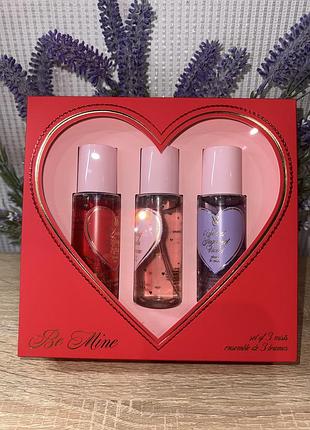Набір парфумованих містів для тіла victoria's secret be mine set of 3 mists