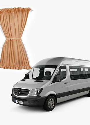 Шторки салона sprinter w906/907 (2006-2025) длинная база бежевые