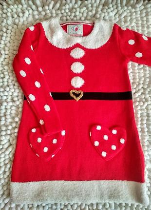 Новогодние платье,свитер,туника 3-4г george