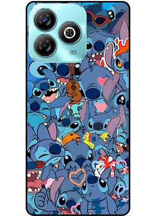 Чехол силиконовый бампер для zte nubia v60 design лило и стич stitch