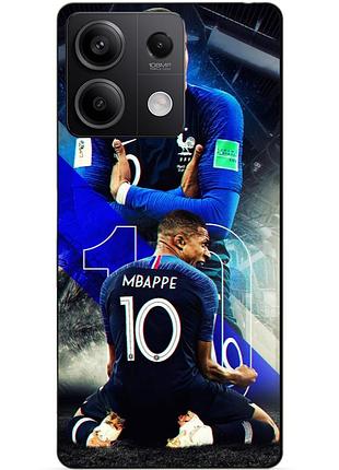 Чехол силиконовый бампер для xiaomi redmi note 13 4g с рисунком mbappe франция мбаппе