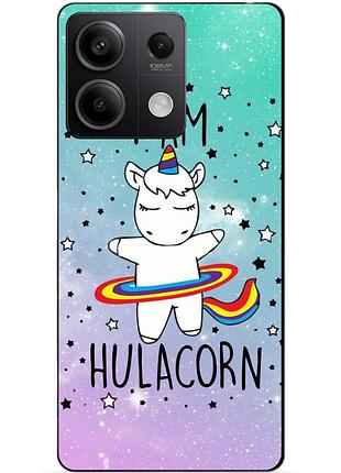 Чехол силиконовый бампер для xiaomi redmi note 13 4g с рисунком единорог пони